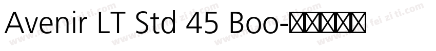 Avenir LT Std 45 Boo字体转换